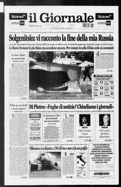 Il giornale : quotidiano del mattino